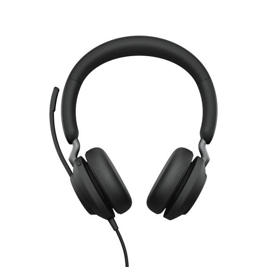 Jabra Evolve2 40 SE UC Stereo Wired Headset - USB-A - Black [24189-989-999]