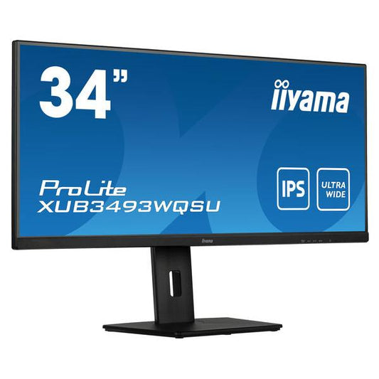 iiyama ProLite XUB3493WQSU-B5 Monitor para PC 86,4 cm (34") 3440 x 1440 Pixeles UltraWide Quad HD LED Negro [XUB3493WQSU-B5] 