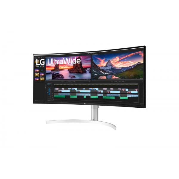 LG 38WN95CP-W Monitor PC 96,5 cm (38") 3840 x 1600 Pixel Quad HD+ QLED Bianco [38WN95CP-W.AEU]