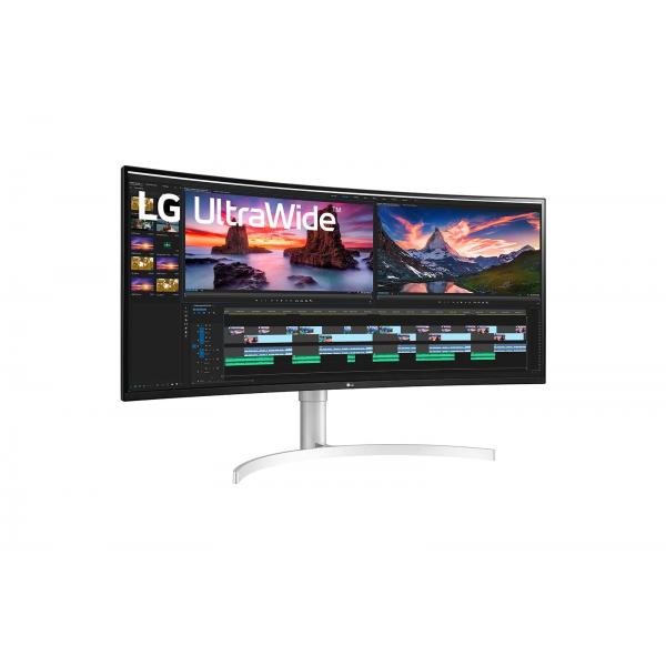 Lg WN95CP - 38 inch - Curved - UltraWide QHD+ Nano IPS Monitor - 3840x1600 - Thunderbolt 3 - HAS / USB-C [38WN95CP-W.AEU]