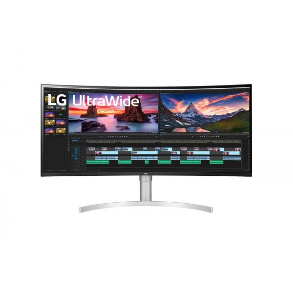 LG 38WN95CP-W Monitor PC 96,5 cm (38") 3840 x 1600 Pixel Quad HD+ QLED Bianco [38WN95CP-W.AEU]