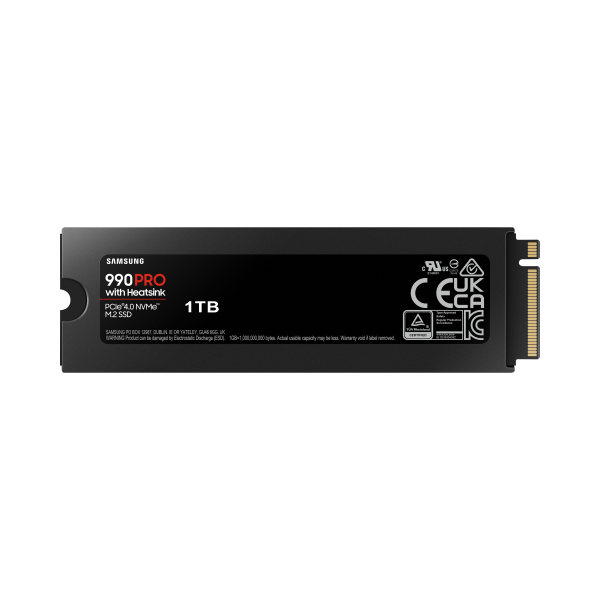 SAMSUNG SSD 990 PRO 1TB MZ-V9P1T0CW PCIe 4x4 NVME R/W 7400/6900 HEATSINK (S [MZ-V9P1T0CW]