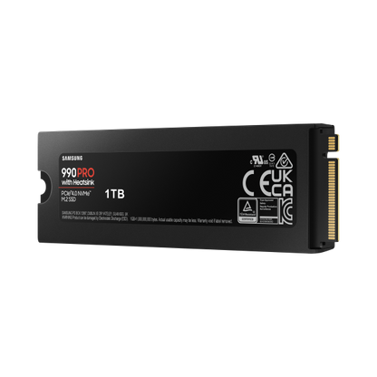 SAMSUNG SSD 990 PRO 1TB MZ-V9P1T0CW PCIe 4x4 NVME R/W 7400/6900 HEATSINK (S [MZ-V9P1T0CW]