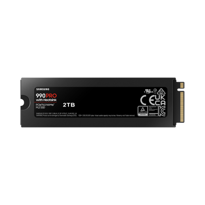 SAMSUNG SSD 990 PRO 2TB MZ-V9P2T0CW PCIe 4x4 NVME R/W 7400/6900 HEATSINK (S [MZ-V9P2T0CW]