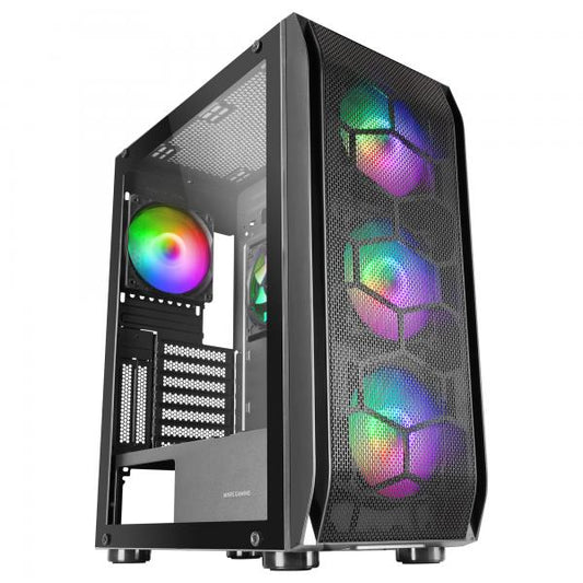 MARSGAMING CASE TOWER MC-KX XL 5x12CM ARGB FAN+CTRL CPU FREEZER GLASS F.MES [MC-KX]