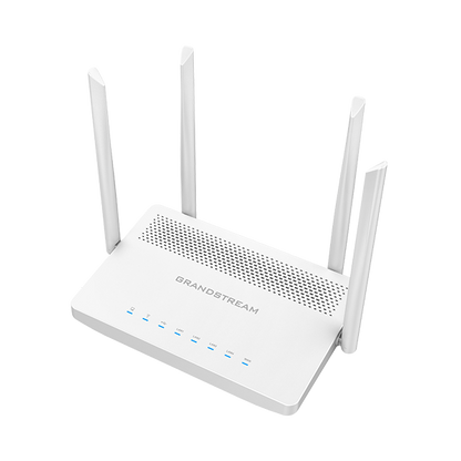 Wi-Fi Dual-Band Router, 1x GbE SFP WAN, 1x GbE WAN/LAN, 3x GbE LAN, 1 USB 2.0, 1Gbps NAT routing, 60K NAT sessions, VPN (530Mbps), 22 MU-MIMO, up to 100 wireless clients, 1.27Gbps wireless [GWN7052F]