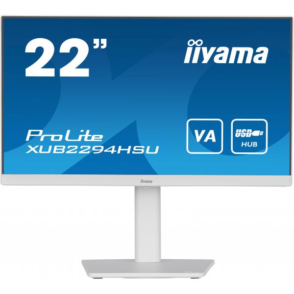 iiyama ProLite Monitor para PC 54,6 cm (21.5") 1920 x 1080 Pixeles Full HD Blanco [XUB2294HSU-W2] 