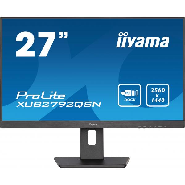 iiyama ProLite Monitor PC 68,6 cm (27") 2560 x 1440 Pixel Wide Quad HD LED Nero [XUB2792QSN-B5]