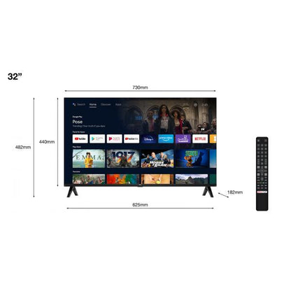 TCL SMART TV 32" LED FULL HD ANDROID e HOTEL TV NERO [32S5400AF]