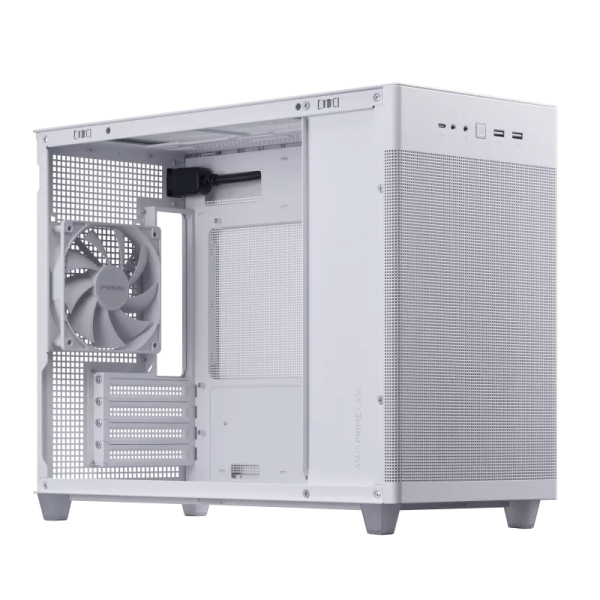 ASUS AP201 PRIME CASE TG WHITE Mini Tower Bianco [90DC00G3-B39010]