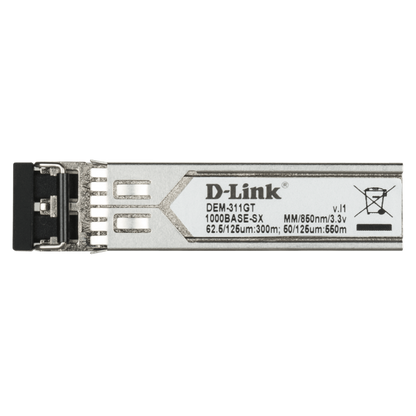 D-Link DEM-311GT modulo del ricetrasmettitore di rete Fibra ottica 1000 Mbit/s SFP 850 nm [DEM-311GT/10]