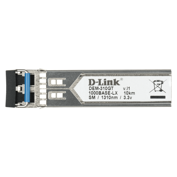 D-LINK TRANSCEIVER 1-PORT MINI-GBIC SFP TO 1000BASELX, 10KM [DEM-310GT/10]