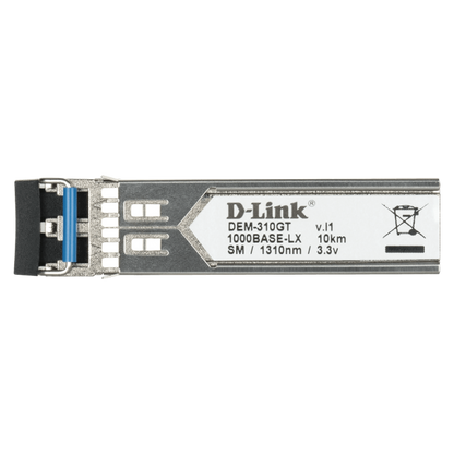 D-LINK TRANSCEIVER 1-PORT MINI-GBIC SFP TO 1000BASELX, 10KM [DEM-310GT/10]