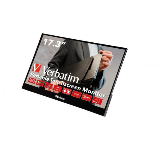 Verbatim 49593 Monitor PC 43,9 cm (17.3") 1920 x 1080 Pixel Full HD Touch screen Nero [49593]