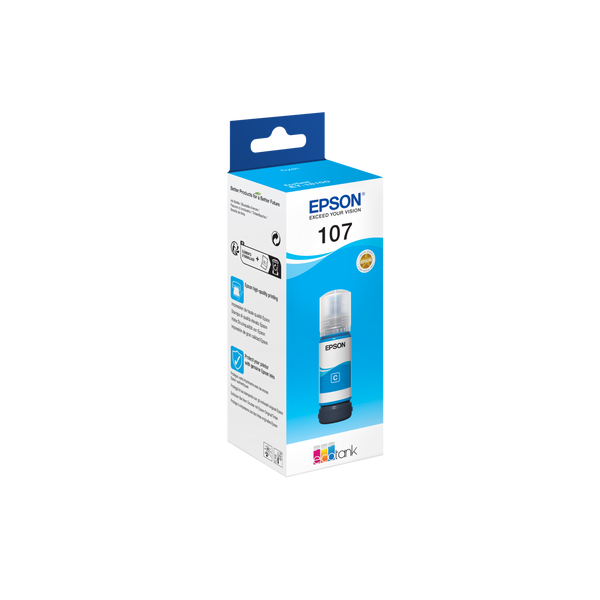 EPSON FLACONE INK CIANO 70ML PER SERIE ECO TANK, 107 [C13T09B240]