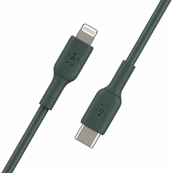 CABLE USB-C A LIGHTNING PVC Belkin 2M [CAA003BT2MBK] 