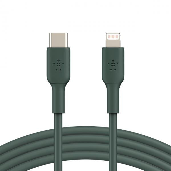 CABLE USB-C A LIGHTNING PVC Belkin 2M [CAA003BT2MBK] 