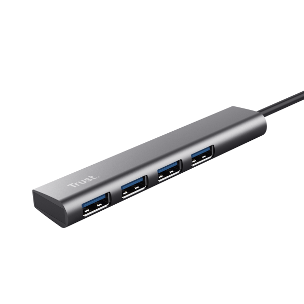 Trust Halyx USB 3.2 Gen 1 (3.1 Gen 1) Type-A 5 Mbit/s Negro, Gris [24947] 