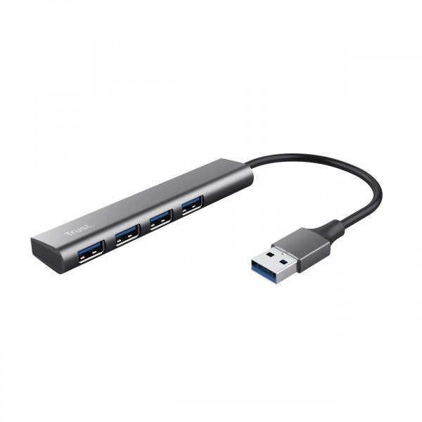 Trust Halyx USB 3.2 Gen 1 (3.1 Gen 1) Type-A 5 Mbit/s Negro, Gris [24947] 