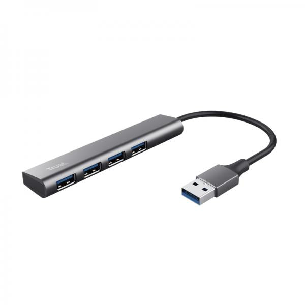 Trust Halyx USB 3.2 Gen 1 (3.1 Gen 1) Type-A 5 Mbit/s Nero, Grigio [24947]