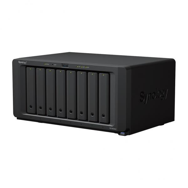 SYNOLOGY 8x 3.5" or 2.5" SATA HDD/SSD non inclusi (Serie HAT5300, SSD SAT5200, M.2 2280 NVMe SSD: Se [DS1823XS+]