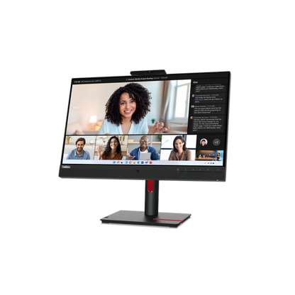 Lenovo ThinkVision T24mv-30 - 23.8 inch - Full HD IPS LED Monitor - 1920x1080 - Pivot / HAS / RJ45 / USB-C / Webcam [63D7UAT3EU]