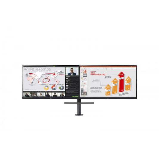 Lg QP88DP - 27 inch - Quad HD IPS LED Monitor - 2560x1440 - Pivot / HAS / USB-C [27QP88DP-BS]