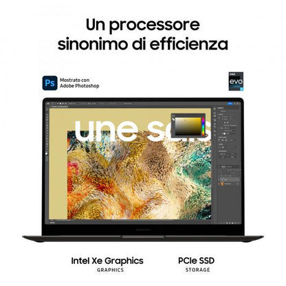 Samsung Galaxy Book3 Pro 14" Intel EVO i5 13.a generación 8GB 512GB Grafito [NP940XFG-KC2IT]