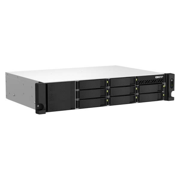 QNAP TS-864EU-8G NAS and storage server Cabinet (2U) Ethernet LAN connection Black [TS-864EU-8G] 