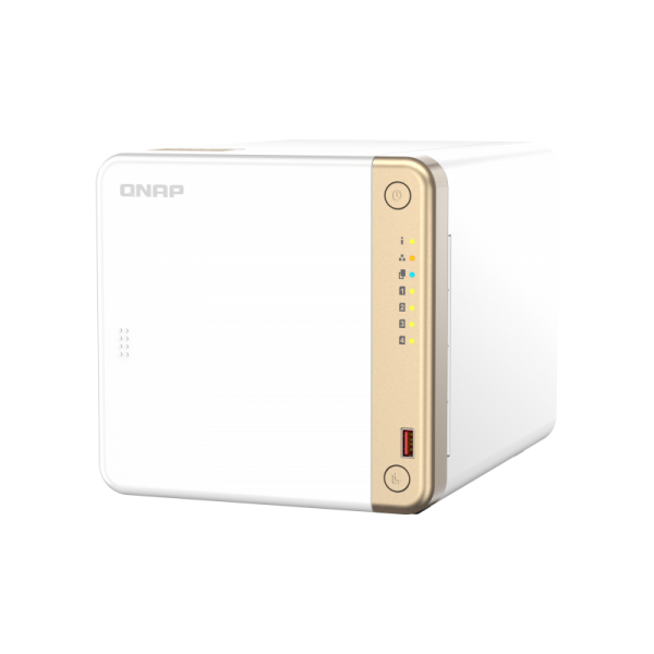 QNAP TS-462-4G server NAS e di archiviazione Tower Collegamento ethernet LAN Bianco N4505 [TS-462-4G]