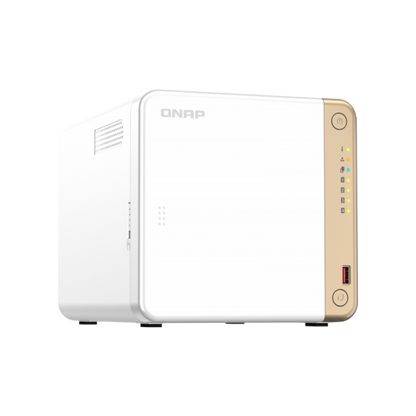 QNAP TS-462-4G server NAS e di archiviazione Tower Collegamento ethernet LAN Bianco N4505 [TS-462-4G]