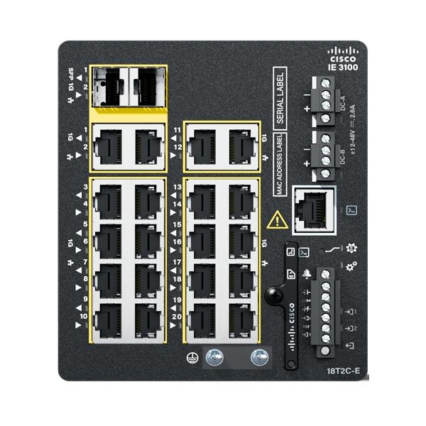 Cisco Systems IE3100 w/18GE Copper - 2GE Combo -Fixed sys - Network Essentials [IE-3100-18T2C-E]