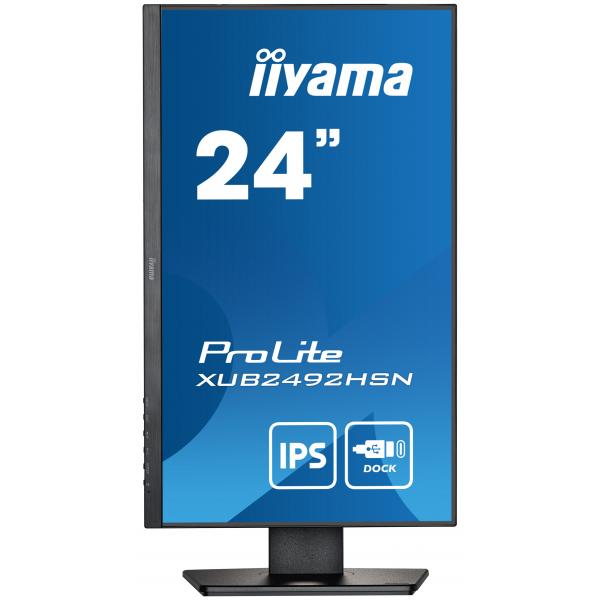 iiyama ProLite XUB2492HSN-B5 LED display 61 cm (24") 1920 x 1080 pixels Full HD Black [XUB2492HSN-B5] 