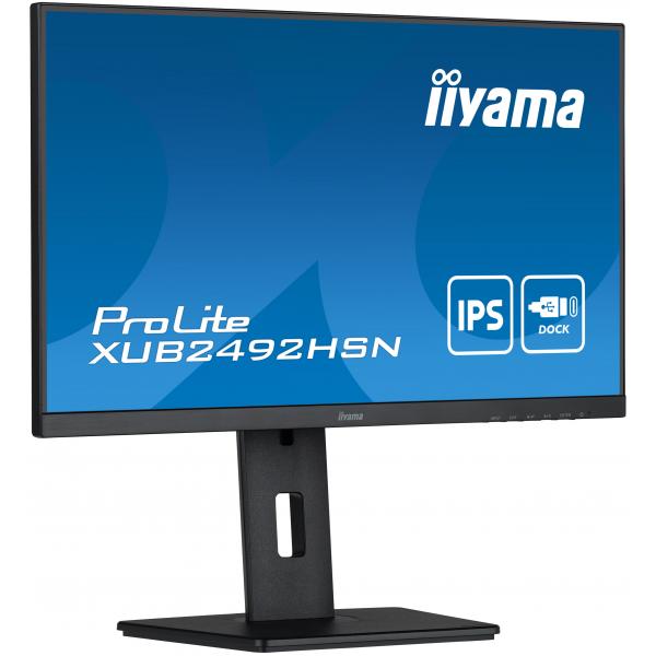 iiyama ProLite XUB2492HSN-B5 LED display 61 cm (24") 1920 x 1080 pixels Full HD Black [XUB2492HSN-B5] 