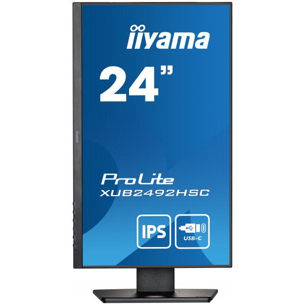 iiyama ProLite XUB2492HSC-B5 pantalla LED 61 cm (24") 1920 x 1080 Pixeles Full HD Negro [XUB2492HSC-B5] 