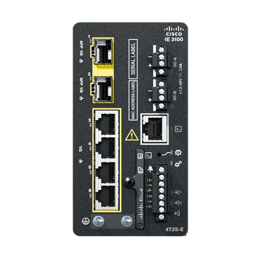 Cisco Catalyst IE3100 Gestito L2 Gigabit Ethernet (10/100/1000) Nero [IE-3100-4T2S-E]