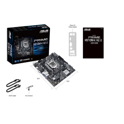 ASUS PRIME H510M-K R2.0 Intel H510 LGA 1200 (Socket H5) micro ATX [90MB1E80-M0EAY0]