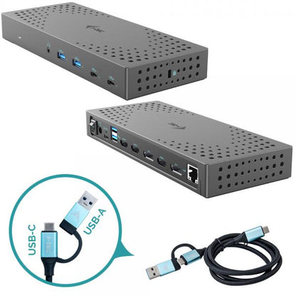 i-tec USB 3.0 / USB-C / Thunderbolt, 3x 4K Docking Station Gen 2 + Power Delivery 100W [CATRIPLE4KDOCKPD2IT]