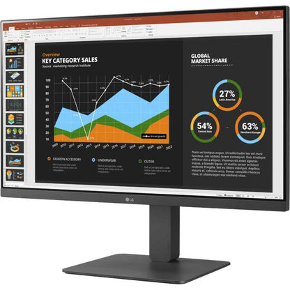 LG MONITOR 27BR650B-C.AEU 68,6 cm (27") 1920 x 1080 Pixel Full HD LED Grigio [27BR650B-C.AEU]