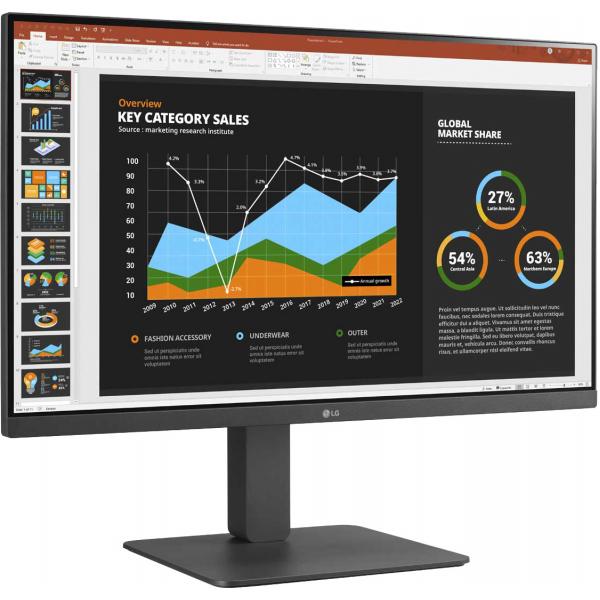 LG MONITOR 27BR650B-C.AEU 68,6 cm (27") 1920 x 1080 Pixel Full HD LED Grigio [27BR650B-C.AEU]