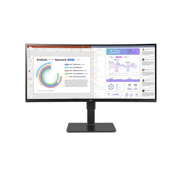 LG MONITOR 34 LED 21:9 3440x1440 HDR10 300 CDM 5ms REG. ALTEZZA USB-C - DP/HDMI MULTIMEDIALE [34BQ77QC]