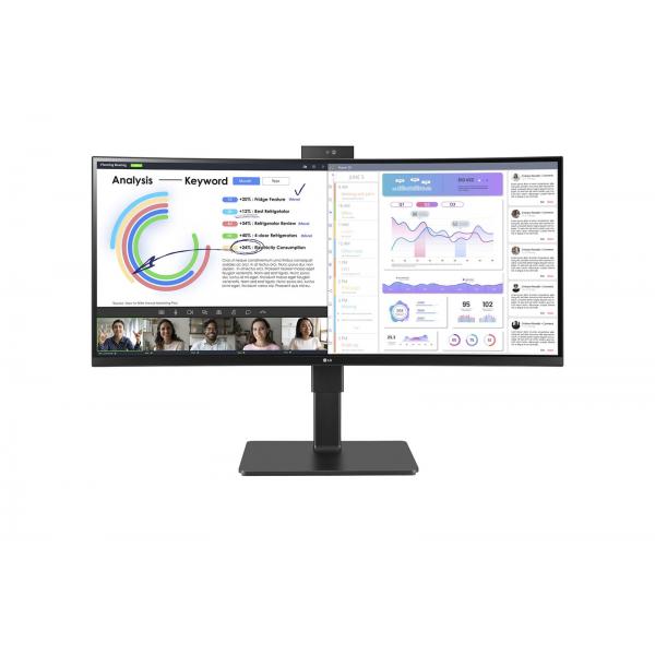 LG MONITOR 34 LED 21:9 3440x1440 HDR10 300 CDM 5ms REG. ALTEZZA USB-C - DP/HDMI MULTIMEDIALE [34BQ77QC]