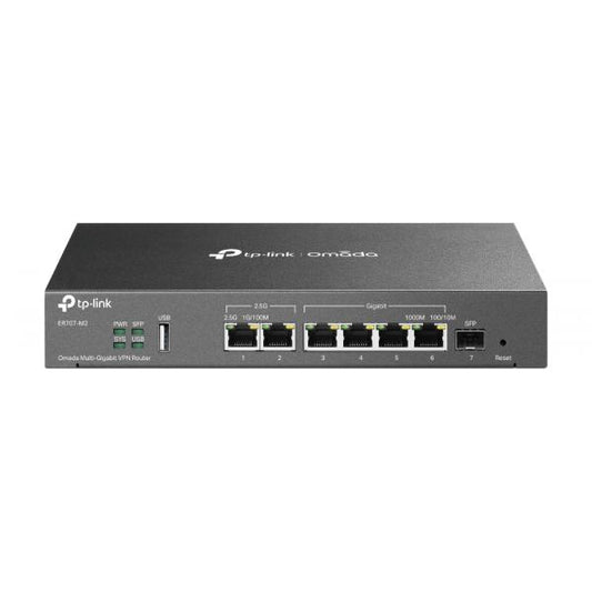 TP-Link - ER707-M2 - Omada Multi-Gigabit VPN Router, 1x 2.5G RJ45 WAN Port, 1x 2.5G RJ45 WAN/LAN Port, 1x Gigabit SFP WAN/LAN Port, 4x Gigabit RJ45 WAN/LAN Ports, 1x USB 2.0 port, 4G LTE Bac [ER707-M2]