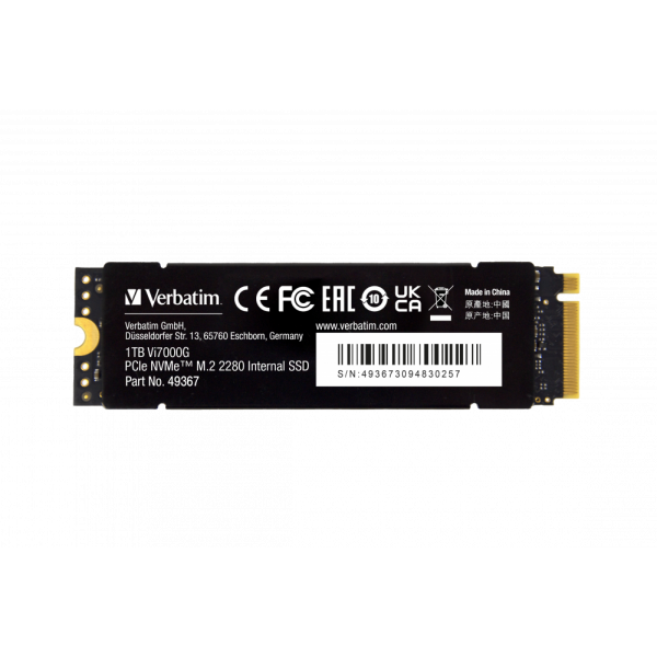 Verbatim Vi7000G M.2 1 TB PCI Express 4.0 NVMe [49367]