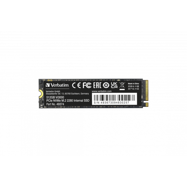 Verbatim Vi3000 M.2 512 GB PCI Express 3.0 NVMe [49374]