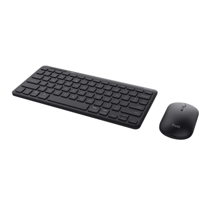 Trust Lyra tastiera Mouse incluso RF senza fili + Bluetooth QWERTY Italiano Nero [24844]