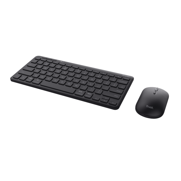 Trust Lyra tastiera Mouse incluso RF senza fili + Bluetooth QWERTY Italiano Nero [24844]