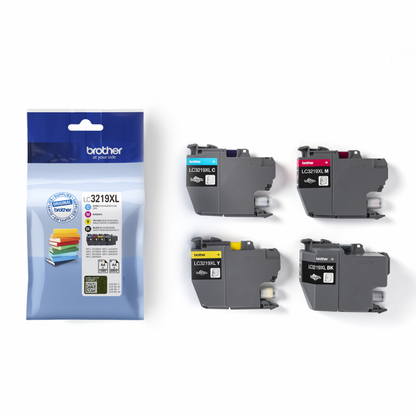 Brother LC3219XLVAL cartuccia toner 4 pz Originale Nero, Ciano, Magenta, Giallo [LC3219XLVAL]