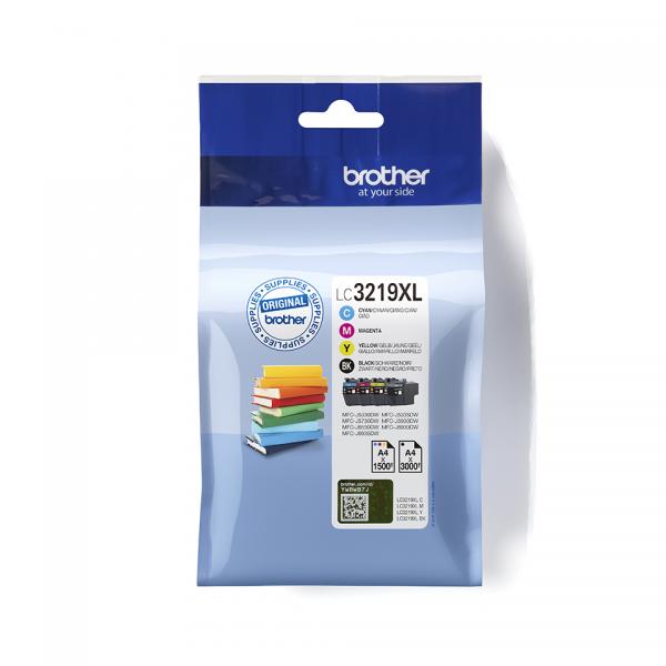 Brother LC3219XLVAL cartuccia toner 4 pz Originale Nero, Ciano, Magenta, Giallo [LC3219XLVAL]