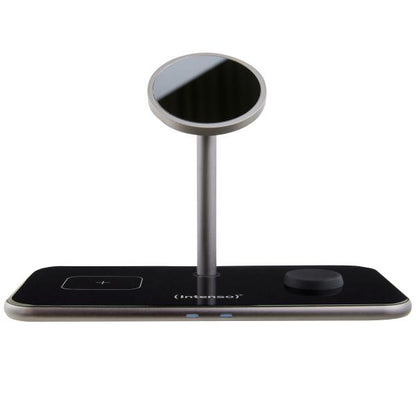 INTENSO MAGNETIC WIRELESS CHARGING STAND MB13 3 IN 1 MAGSAFE COMPATIBILITY OUTPUT 15W BLACK [7410810]